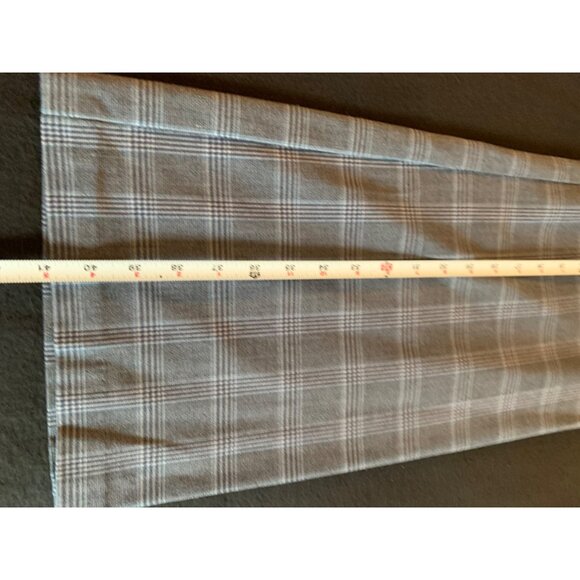 Plaid Womens Wide-Leg Pants By Roz & Ali Size 14 Grey & White Checkered Polyeste - Picture 2 of 11